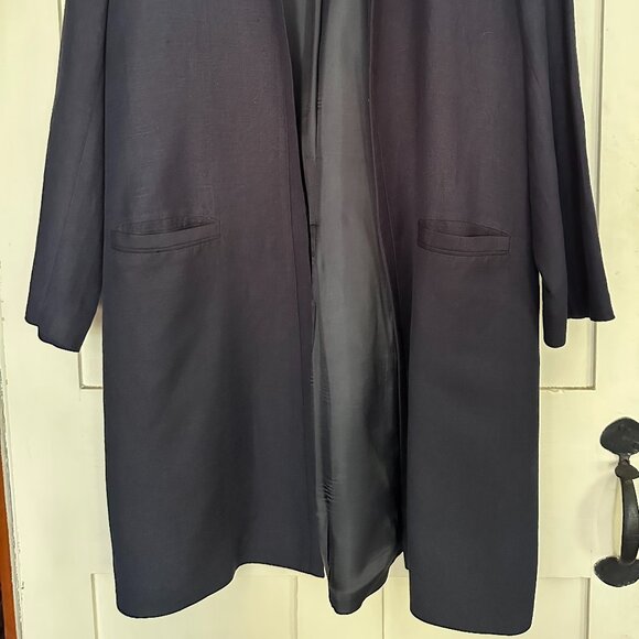 Sete di Jaipur blue long light blazer coat - Picture 2 of 5